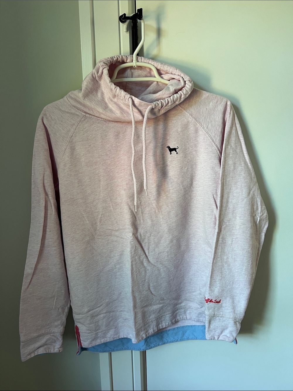 The Black Dog Light Pink Cowl Turtleneck Sweater